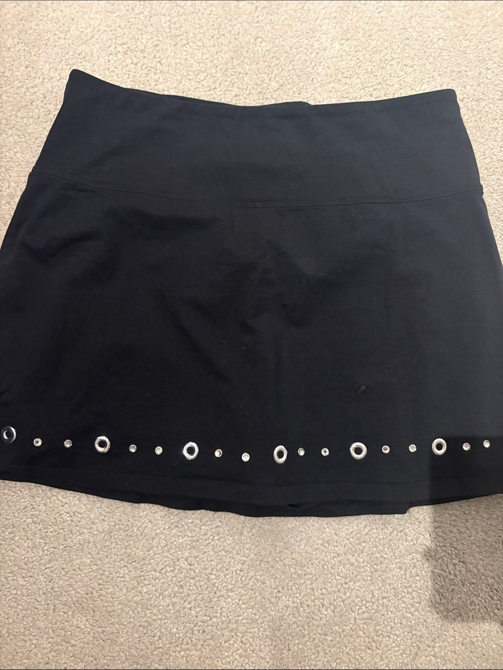 Slender Shapes Skort Black decorated hem XL